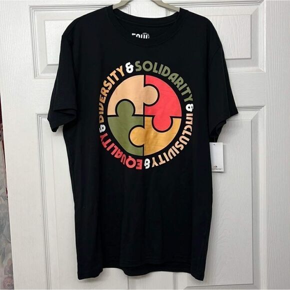 Women’s Men’s Equality & Stronger Together Short Sleeve T-shirts 2-Pack Size XL - Picture 2 of 7